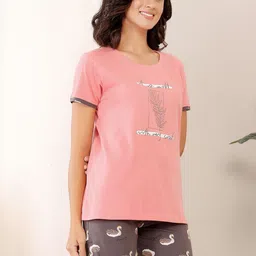 Bodycare Women Printed Pure Cotton Night suit image 2