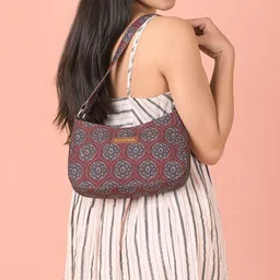 Anouk Ethnic Motifs Printed Structured Shoulder Bag image 3