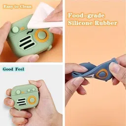 KHR Silicone Press and Release Headphone Case For Apple Airpods Pro 1st Generation 2019 , AirPods Pro 2nd 2022 image 3