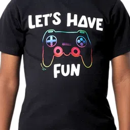 Nuego Boys Typography Printed Bio Finish T-shirt image 5