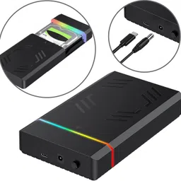 ULTRABYTES 2 in 1 USB Type C to USB External Hard Drive Casing Enclosure 3.5 inch Shock Resistant HDD Enclosure image 4