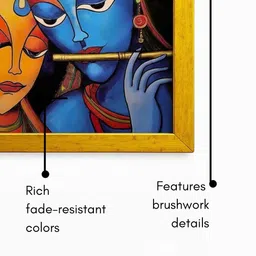 Sassyco Blue & Blue MDF Religious Wall Paintings image 5