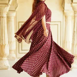 KALINI Printed Foil Print Ready to Wear Lehenga & Blouse With Dupatta-picture-35