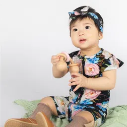THE PLUSH CLUB B Infants Icecream Printed Round Neck Rompers-picture-19
