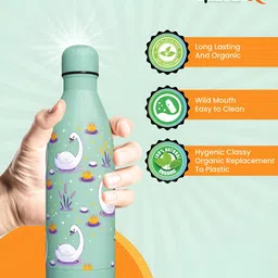 Speedex Multicoloured & Multicoloured Single Stainless Steel Printed Double Wall Vacuum Water Bottle image 4