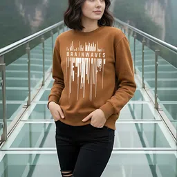 Moda Rapido Women Printed Sweatshirt image 2