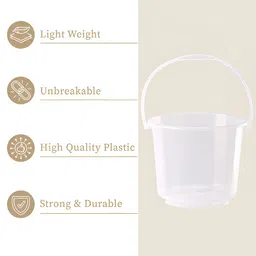 Aura Transparent 2 piece Solid Plastic Bath Accessories Set image 5