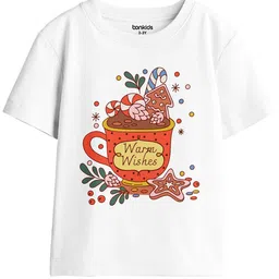 BonOrganik Girls Graphic Printed Round Neck Cotton Oversized T-shirt-picture-39