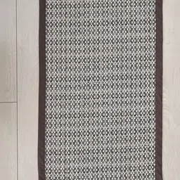 Ariana Grey & White Self Design 1780 GSM Cotton Anti-Skid Bath Rugs-picture-53