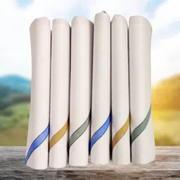 JUNO LUXE JL-1361-GW/B PREMIUM HANKIES FOR GENTS ["White"] Handkerchief-picture-12