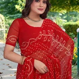 Mitera Pure Georgette Bandhani Saree-picture-35