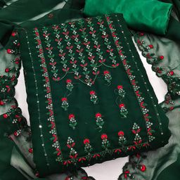 Rangtulika Ethnics Embroidered Unstitched Dress Material-picture-24