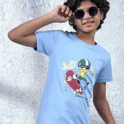 Crimsoune Club Boys Graphic Printed Round Neck T-shirt-picture-13