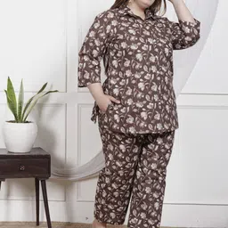 swasti SwastiPrinted Pure Cotton Shirt With Trousers Co-Ords image 3