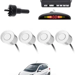 peeps store Universal 4 White Reverse Parking Sensor-PS25B328 Universal 4 White Reverse Parking Sensor-PS25B328 Parking Sensor-picture-14