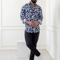 Pjyot by surhi Men Relaxed Printed Casual Shirt image 5