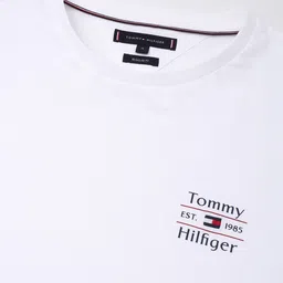 Tommy Hilfiger Men Solid Round Neck Cotton T-shirt image 5