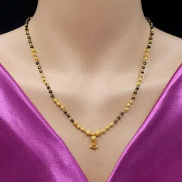 COLOUR OUR DREAMS Gold-Plated Brass Mangalsutra-picture-38