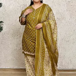 Roly Poly Women Floral Printed Regular Kurti With Salwar & Dupatta-image-86