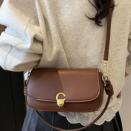 KPOP PU Structured Shoulder Bag image 2