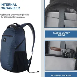 CARRIZ Textured Water Resistant Laptop Backpack image 2