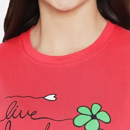 Dreambe Women 2 Printed Applique T-shirt image 4