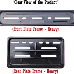 vprs Bike Number Plate metal frame (Standard Size for All Bikes) Bike, Car Number Plate image 4