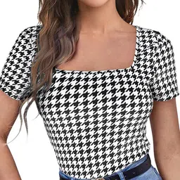 Sanwariya Silk Women Abstract Printed Regular Top image 5