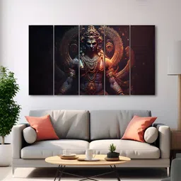 The Castle Decor Black & Grey 1 Piece Wood Other Wall Paintings-picture-29