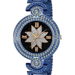 Gopal Shopcart Women Embellished Dial Analogue Watch GR_101 Blue Flower-image-88