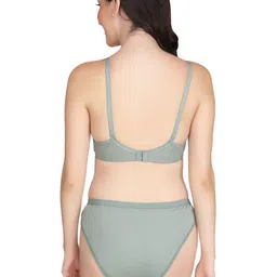 Liigne Pack Of 4 Everyday Padded Bra Pure Cotton Lingerie Sets image 4