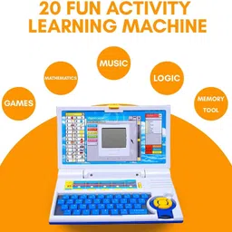 jr club Educational Toy Learning Laptop Computer Toy with LED Screen Display image 3