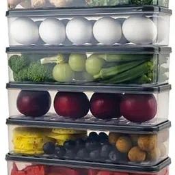 khagay Plastic Fridge Container - 1200 ml image 3