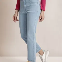 TWIN BIRDS Women Wide Leg High-Rise Stretchable Jeans image 2