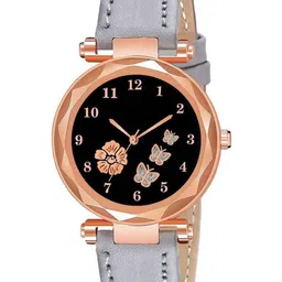 LAKSH Women Grey Dial & Leather Straps Analogue Watch-picture-16