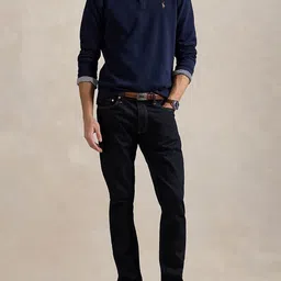 Polo Ralph Lauren Men Cotton Mock Collar Rib Quarter-Zip Pullover-picture-34