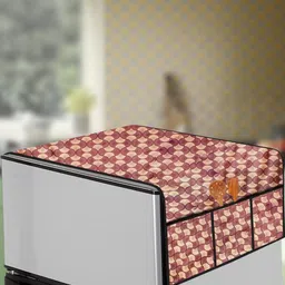 The Furnishing Tree Brown Printed Refrigerator Cover-picture-24