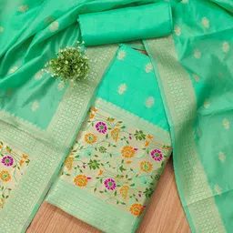 KALINI Ethnic Motifs Woven Design Unstitched Dress Material-picture-21