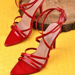 Try Me Party Slim Heeled Sandals with Buckles-picture-41