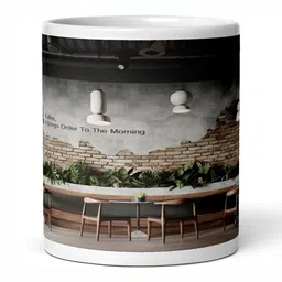 Mr UVD White & Brown Graphic Printed Ceramic Glossy Mug 350 ml-picture-24