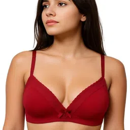 Blush Lado Solid Lace Full Lightly Padded Casual Push-Up Bra-image-27