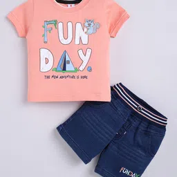 Annie Boys Printed T-shirt with Shorts-picture-11