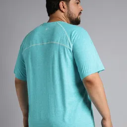 CULT Men Blue Flex Plus Size COMFORtech T-shirt image 5