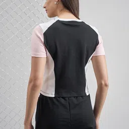 Street By Tokyo Talkies Women Colourblocked Crop Top image 5