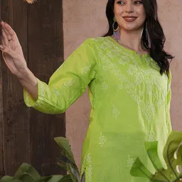 ADA Ethnic Motifs Embroidered Thread Work Thread Work Kurti-picture-29