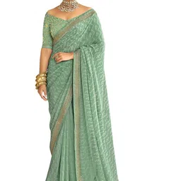 SANISA Bandhani Zari Poly Georgette Designer Bandhani Saree-picture-12
