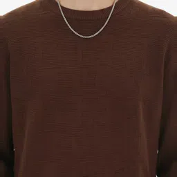 glitchez Abstract Self Design Relaxed Fit Pullover image 3