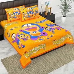 E Elma Unisex Orange Bedsheets-picture-41