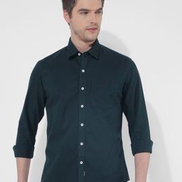 Numero Uno Men Cutaway Collar Solid Cotton Slim Fit Casual Shirt-picture-13