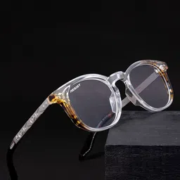 RESIST EYEWEAR Unisex Uv Protection Free Size Square Sunglasses MOSCO WHITE BROWN CLEAR 2 image 2